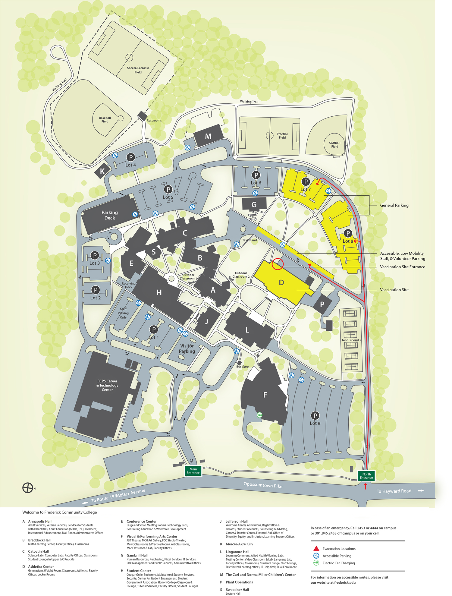Campus Map - Covid Vaccinations